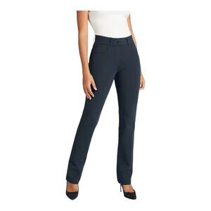 Betabrand Large Navy Straight Yoga Trouser Pants EUC